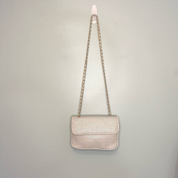 Vintage Whiting and Davis Cream Chain Beaded Bag - Picture 6 of 10